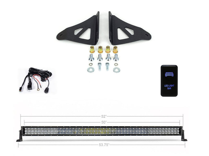 Load image into Gallery viewer, 52" Curved LED Light Bar Roof Brackets Kit For 2005-2023 Toyota Tacoma