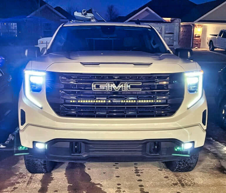 Load image into Gallery viewer, 2019+ GMC Sierra 1500 Dual 40s Light Bars SLIM