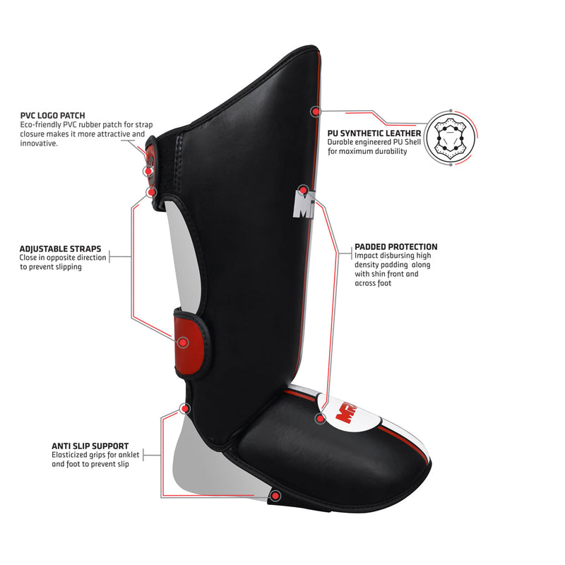 Load image into Gallery viewer, MRX Kickboxing Shin Guards MMA Boxing Training - Protective Gear Men Women