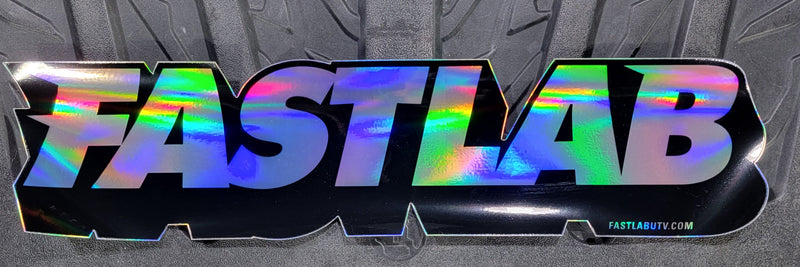 Load image into Gallery viewer, FastLab Holographic Large Decal - 21" x 5"