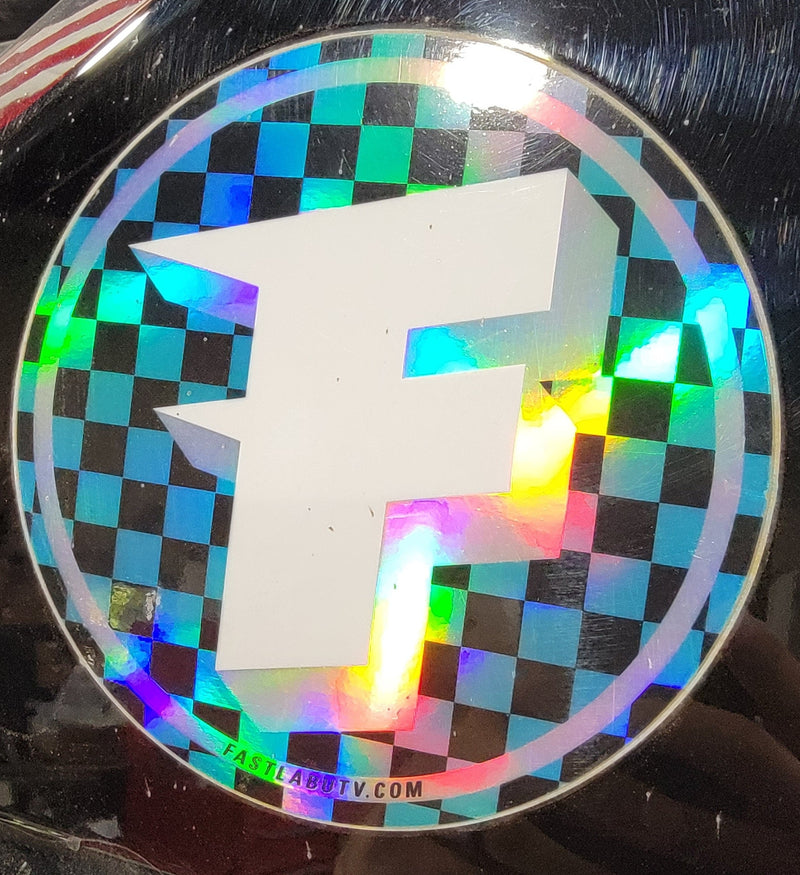 Load image into Gallery viewer, FastLab 5" Circle Holo Checkers Decal