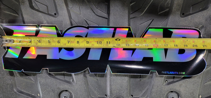 Load image into Gallery viewer, FastLab Holographic Large Decal - 21" x 5"