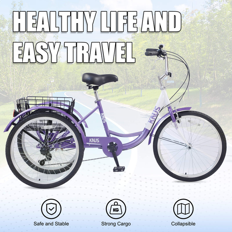 Load image into Gallery viewer, Knus Virbus 24“ Single-Speed Adult Tricycle