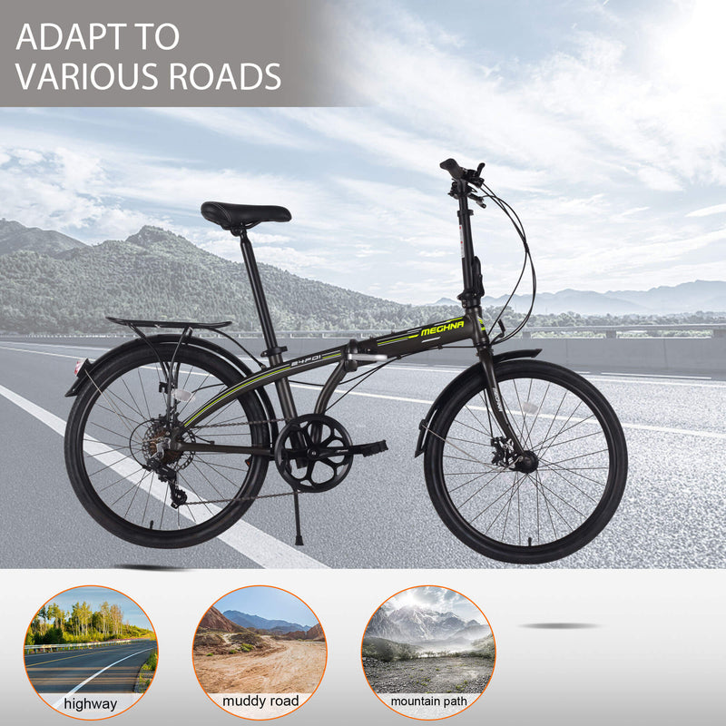 Load image into Gallery viewer, Hycline Meghna 24” Folding Bike
