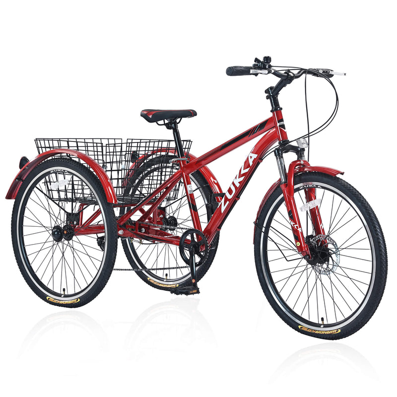 Load image into Gallery viewer, Zukka Wanda 26“ 7-Speed Mountain Adult Tricycle