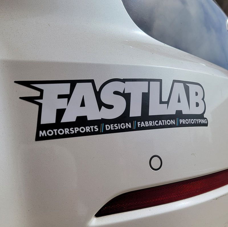 Load image into Gallery viewer, FastLab Motorsports Bumper Sticker - 11.5" x 2.5"