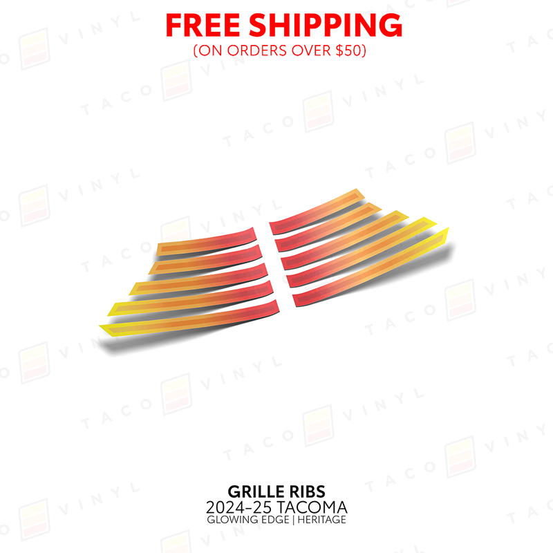 Load image into Gallery viewer, 2024+ Tacoma Glowing Edge Grille Rib Decal