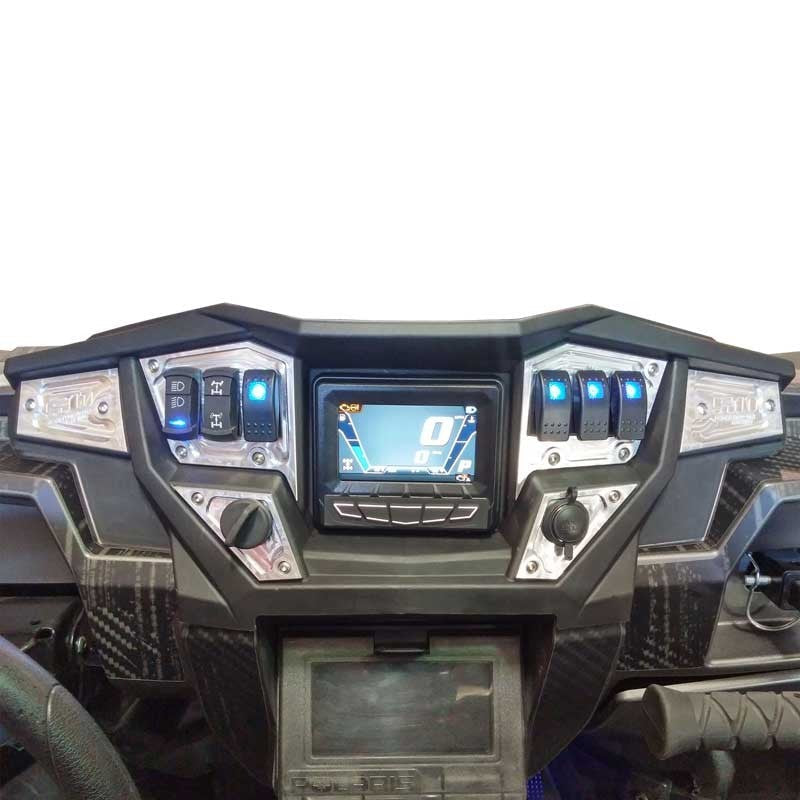 Load image into Gallery viewer, RZR Dash Panel Digital GPS 6 piece with switches
