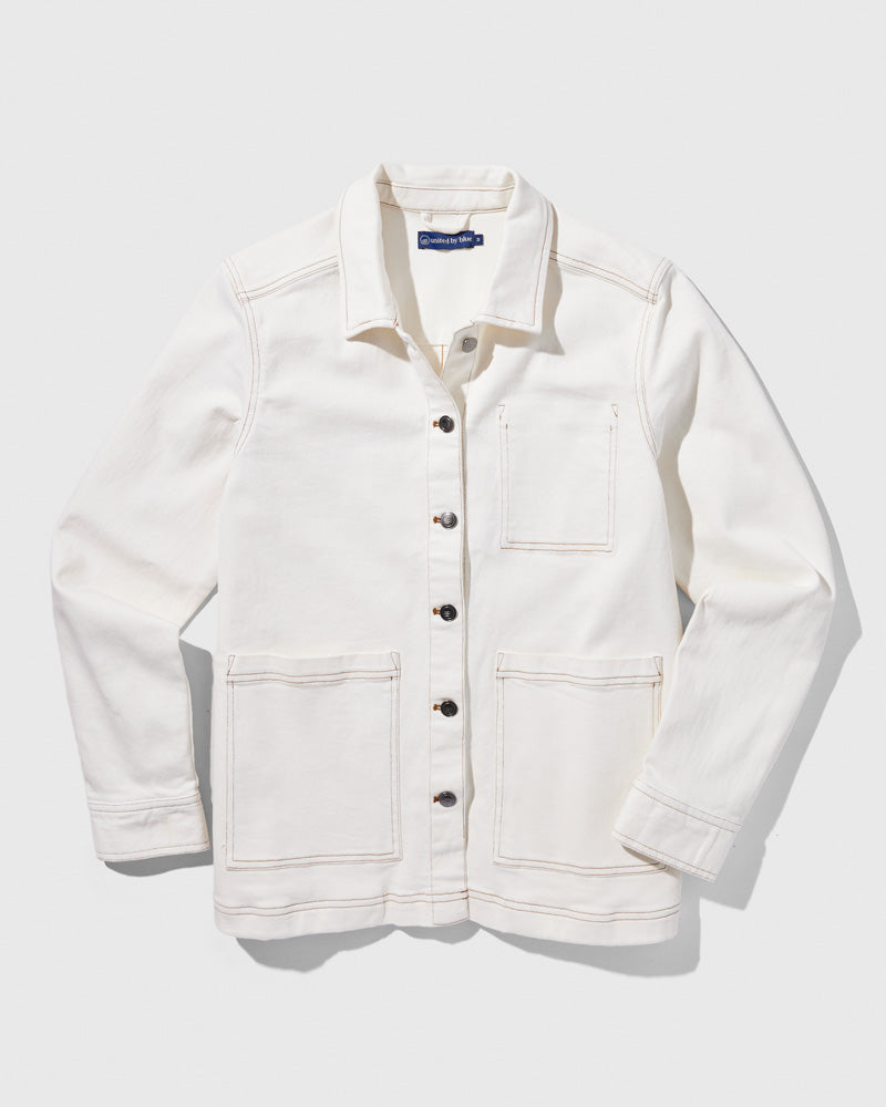 Load image into Gallery viewer, Organic Denim Painter's Jacket