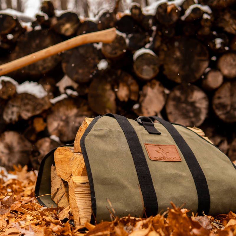 Load image into Gallery viewer, Boat Shape Canvas Firewood Log Carriers