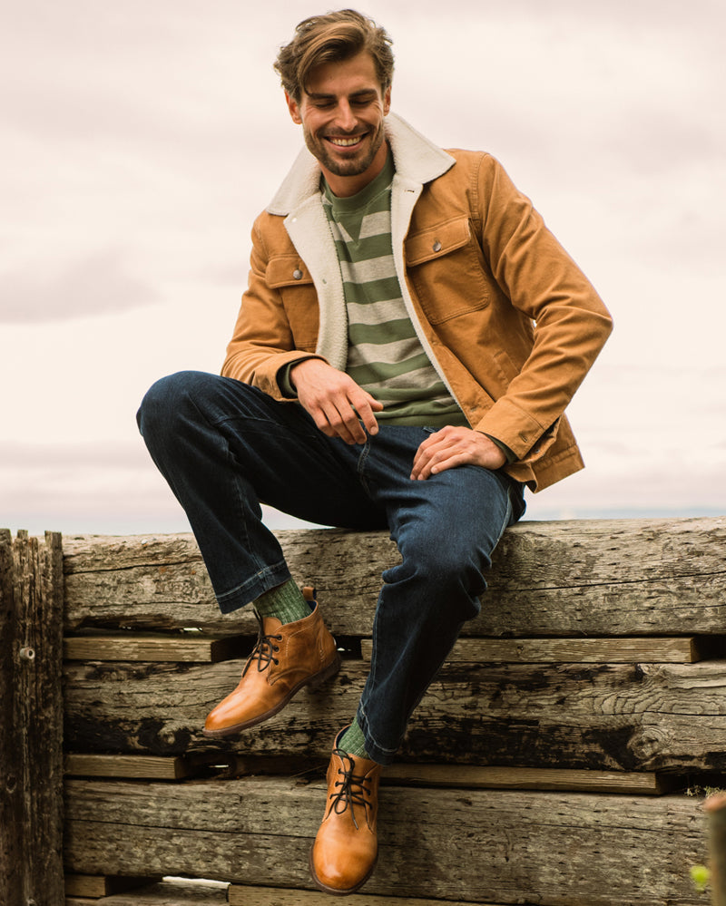 Load image into Gallery viewer, Organic Corduroy Aviator Jacket