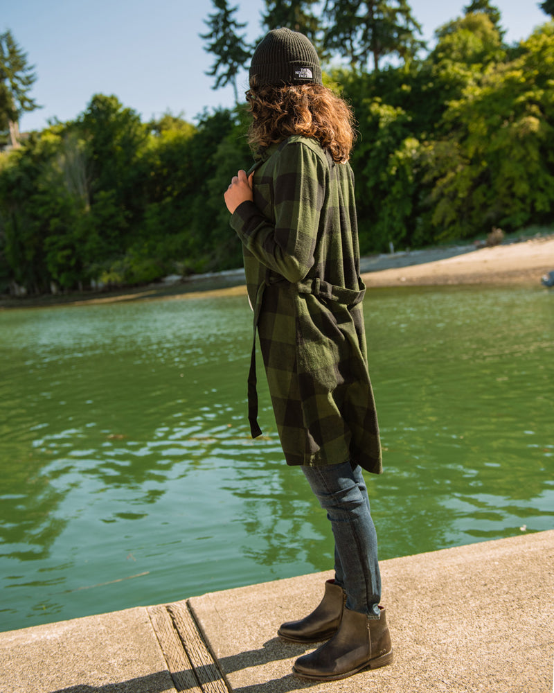 Load image into Gallery viewer, The Responsible Flannel Shirt Dress