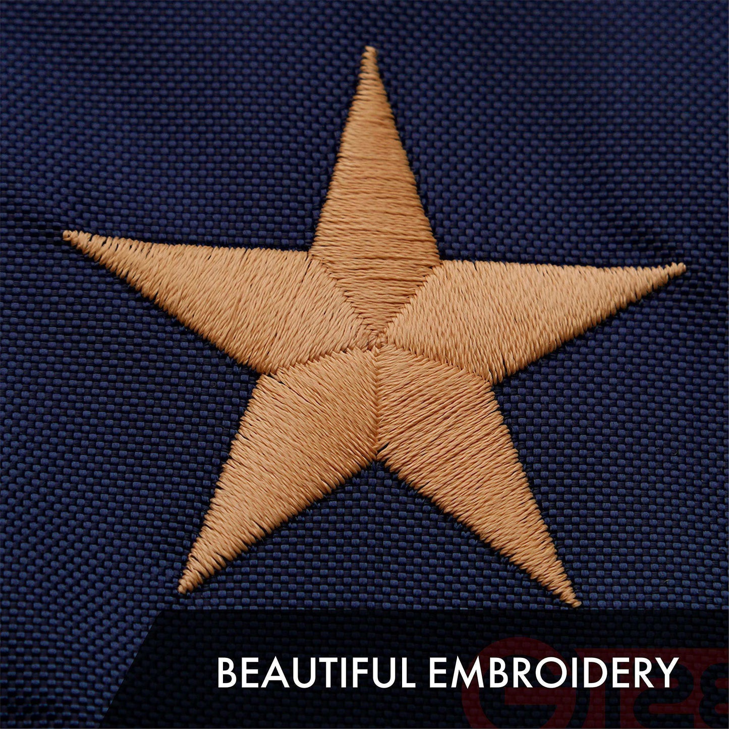 American USA Tea Stained Flag | 2x3 Ft | ToughWeave Pro Series Embroidered 420D Polyester | Embroidered Stars Sewn Stripes Indoor Outdoor Brass Grommets - Skoutley Outdoors LLC