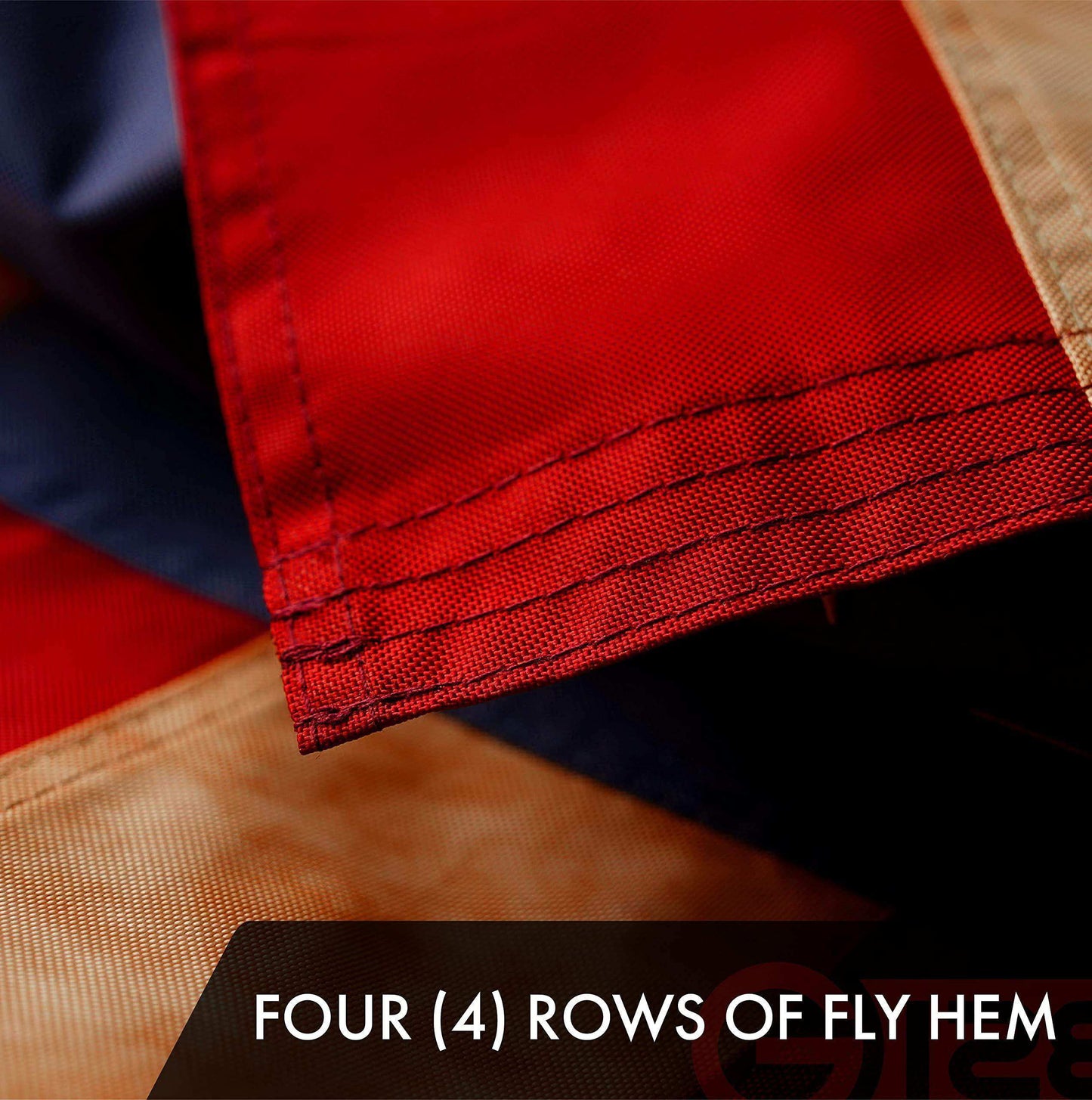 American USA Tea Stained Flag | 2x3 Ft | ToughWeave Pro Series Embroidered 420D Polyester | Embroidered Stars Sewn Stripes Indoor Outdoor Brass Grommets - Skoutley Outdoors LLC