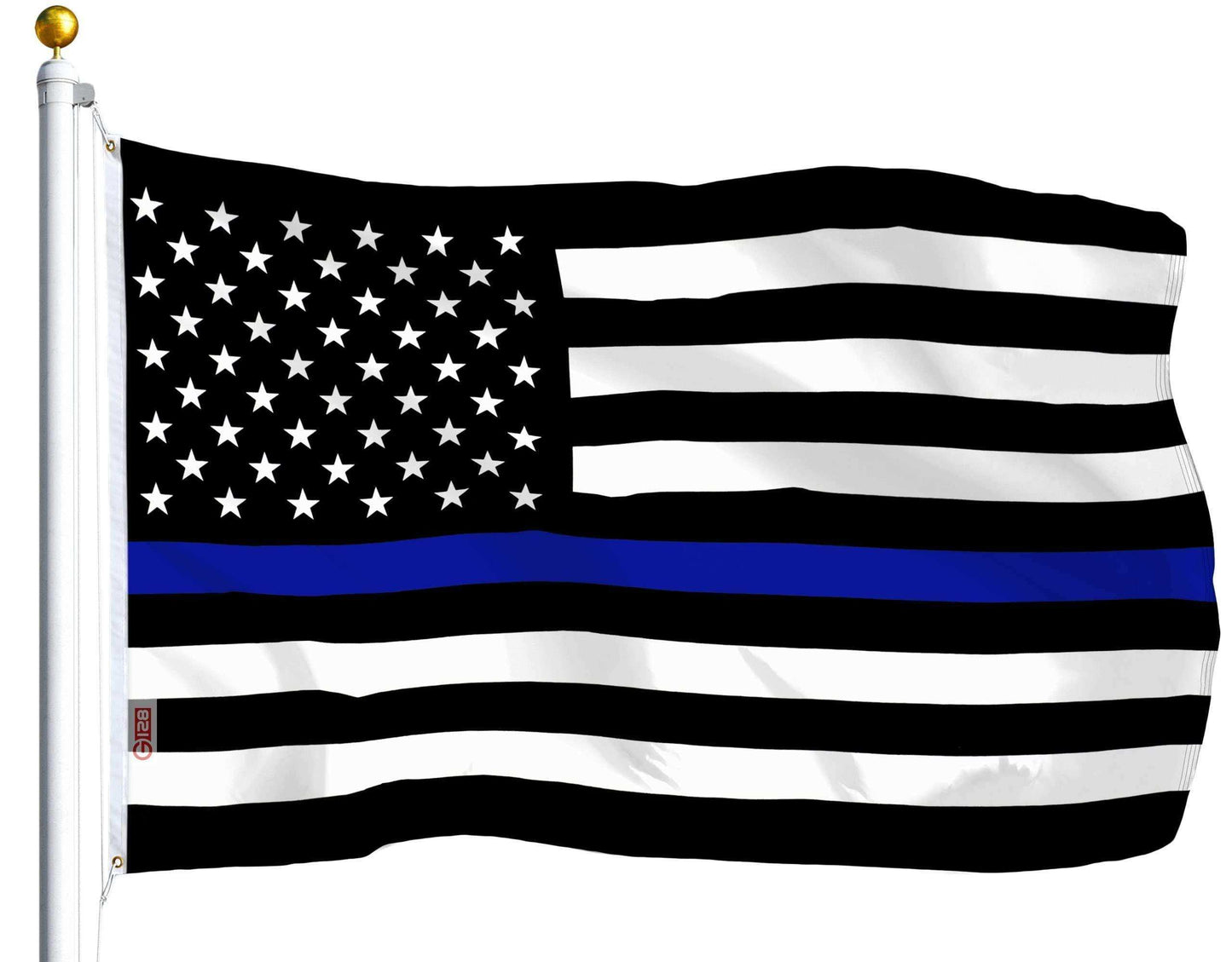 Combo Pack: USA American Flag 3x5 Ft 75D Printed Stars & Thin Blue Line Flag 3x5 Ft 75D Printed - Skoutley Outdoors LLC