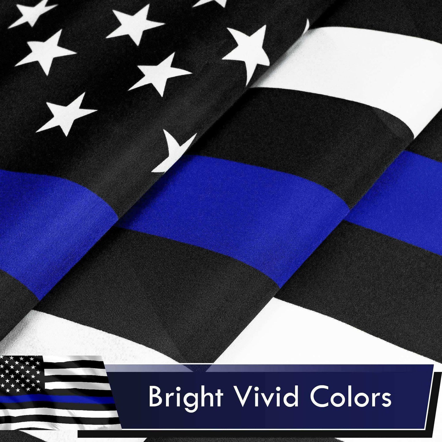 Combo Pack: USA American Flag 3x5 Ft 75D Printed Stars & Thin Blue Line Flag 3x5 Ft 75D Printed - Skoutley Outdoors LLC