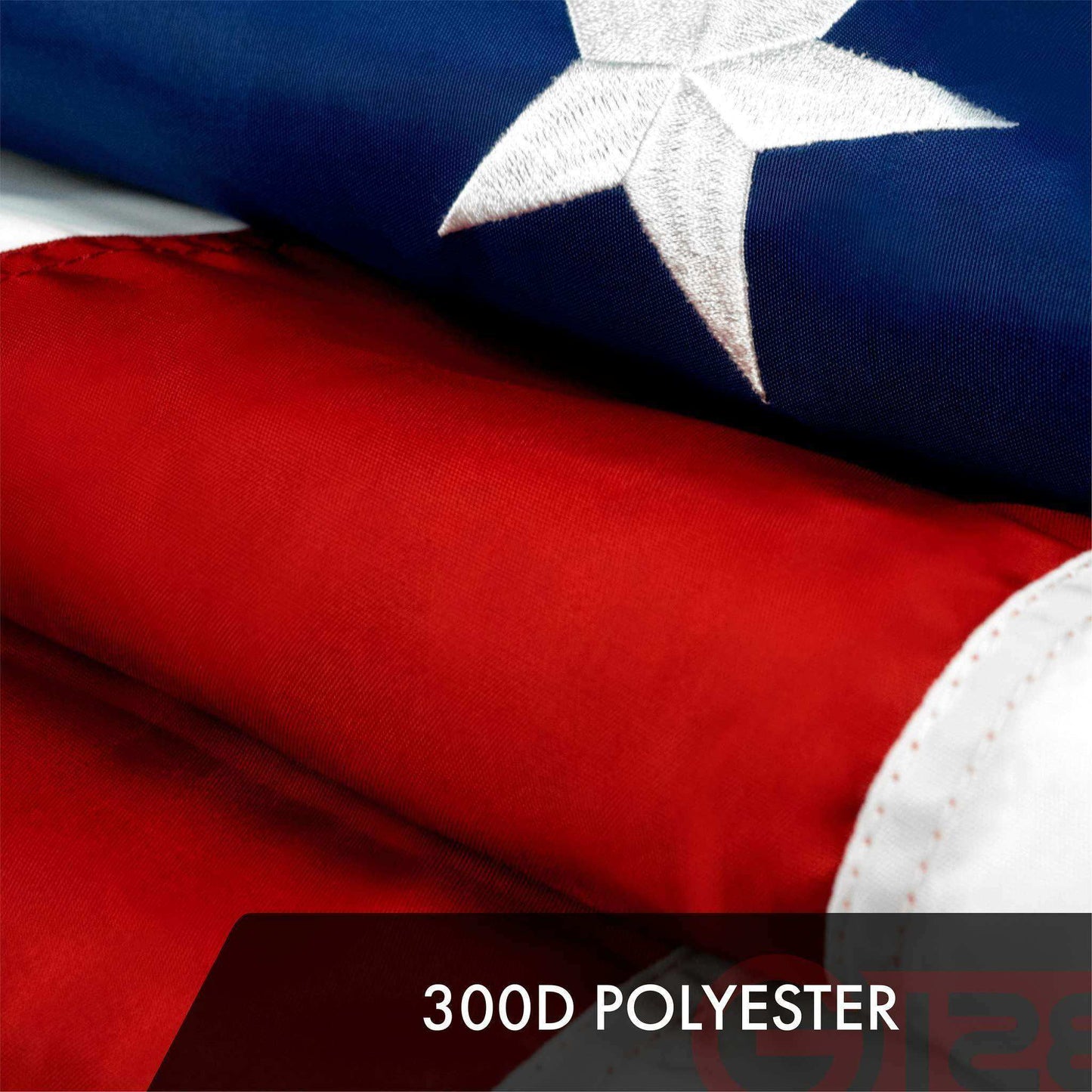 American USA Flag | 6x10 Ft | ToughWeave Series Embroidered 300D Polyester | Country Flag Embroidered Stars Sewn Stripes Indoor Outdoor Brass Grommets - Skoutley Outdoors LLC