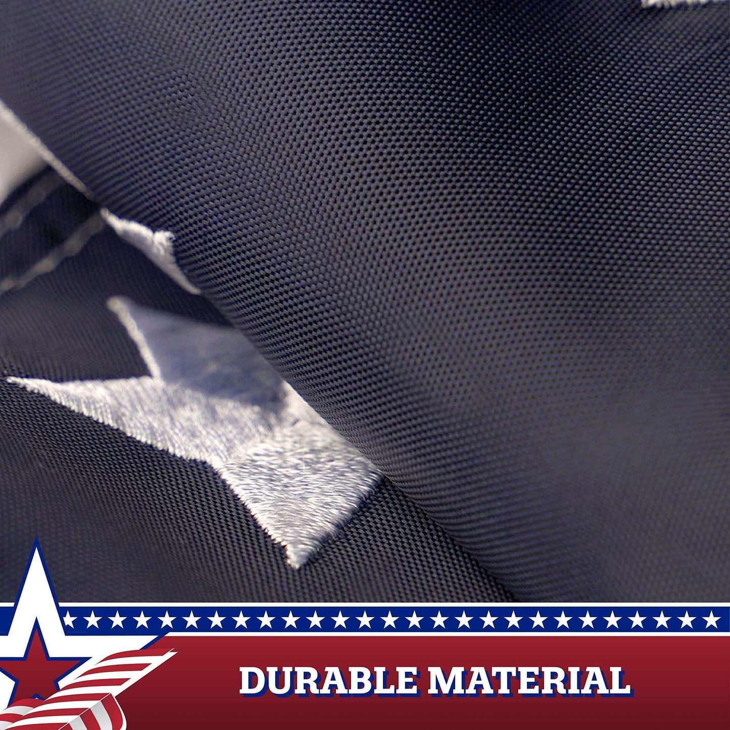 USA Pleated Fan Flag Star 1.5x1.5FT Center Quarter Circle Embroidered Polyester Stars and Stripes - Skoutley Outdoors LLC
