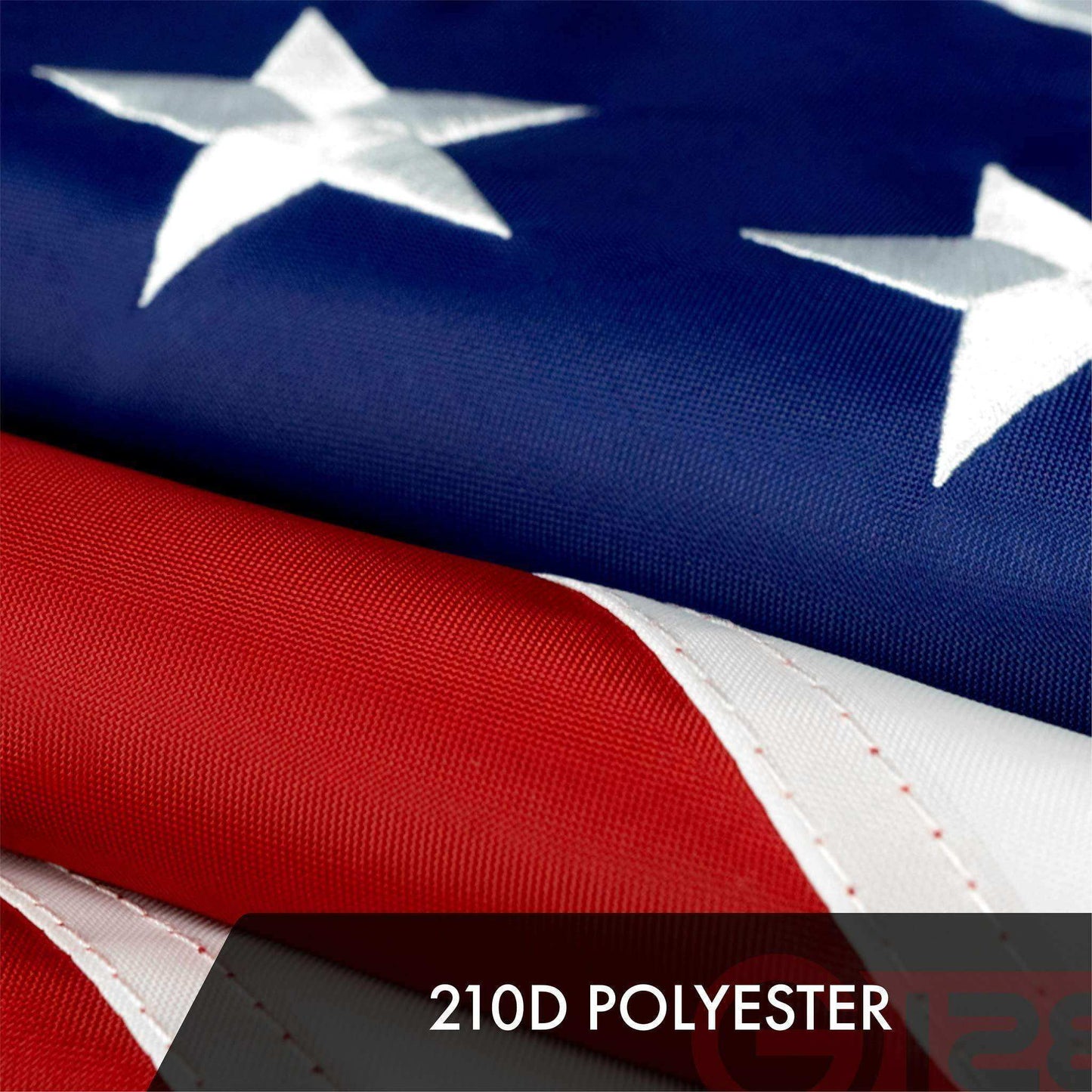 American USA Flag | 2x3 Ft | ToughWeave Series Embroidered 210D Polyester | Country Flag Embroidered Stars Sewn Stripes Indoor Outdoor Vibrant Colors Brass Grommets - Skoutley Outdoors LLC