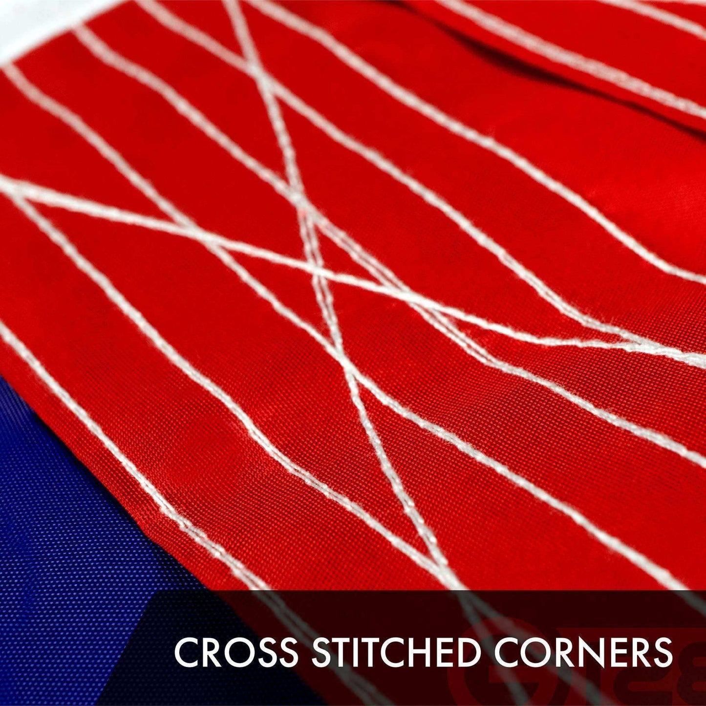 American USA Flag | 10x15 Ft | ToughWeave Series Embroidered 300D Polyester | Country Flag Embroidered Stars Sewn Stripes Indoor Outdoor Brass Grommets - Skoutley Outdoors LLC