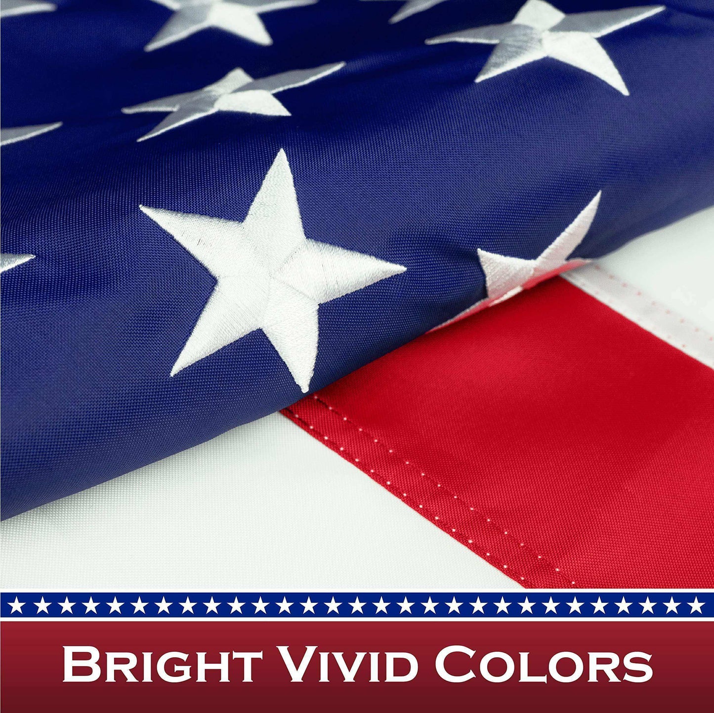 American USA Flag | 3x5 Ft | ToughWeave Series Pole Sleeve Embroidered 210D Polyester | Country Flag Embroidered Stars Sewn Stripes Indoor Outdoor NO Flagpole Included - Skoutley Outdoors LLC