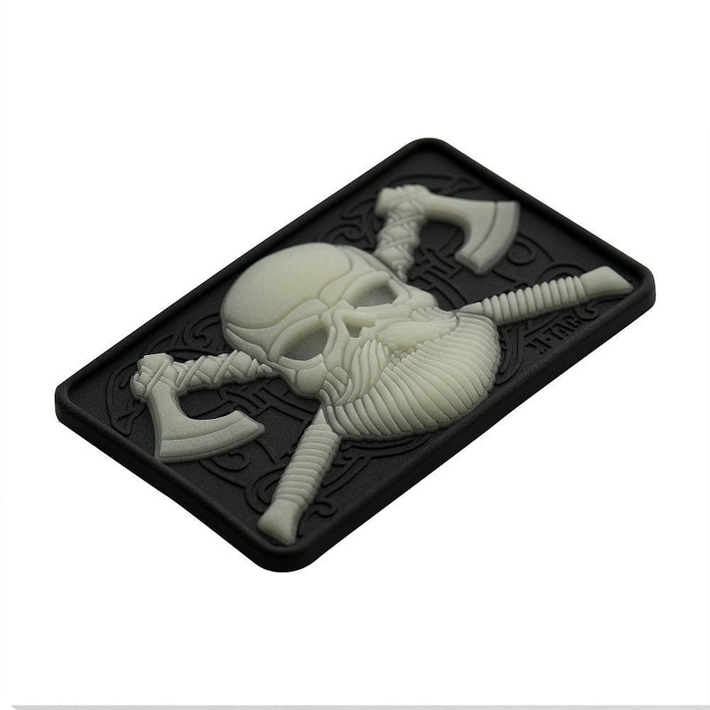 Load image into Gallery viewer, M-Tac Bearded Skull with Axes 3D PVC