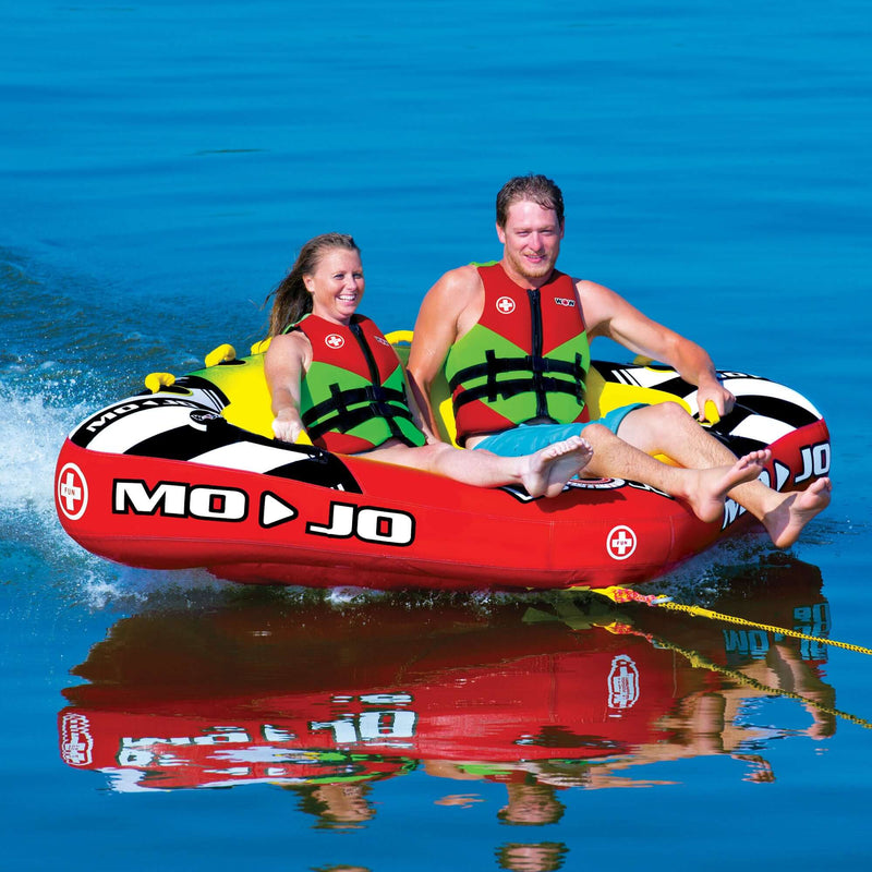 Load image into Gallery viewer, WOW Sports Mojo 1- 3 Person Towable Water Tube For Pool and Lake (16-1070)