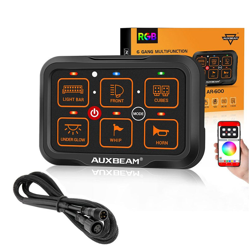 Load image into Gallery viewer, AR-600 RGB Switch Panel with APP, Toggle/ Momentary/ Pulsed Mode Supported
