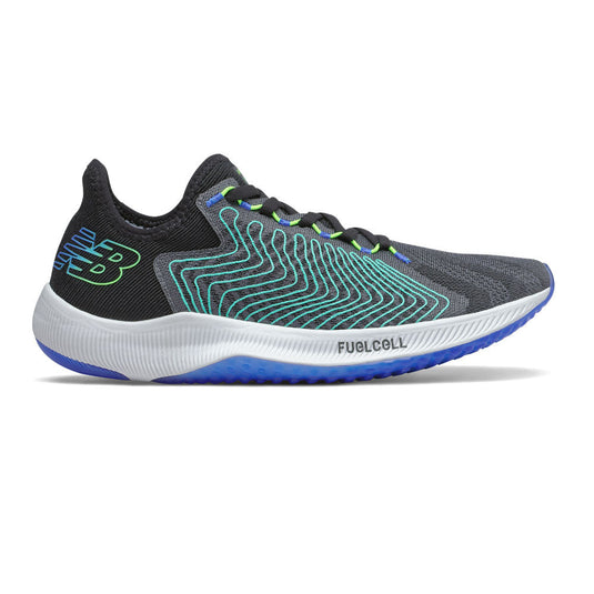 Men's New Balance Fuelcell Rebel, Black/Blue/Green, 12.5 D Medium - Skoutley Outdoors LLC