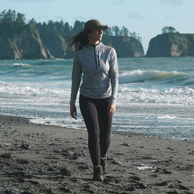 Load image into Gallery viewer, Women's 1/4 Zip Merino Sun Hoodie - Microweight