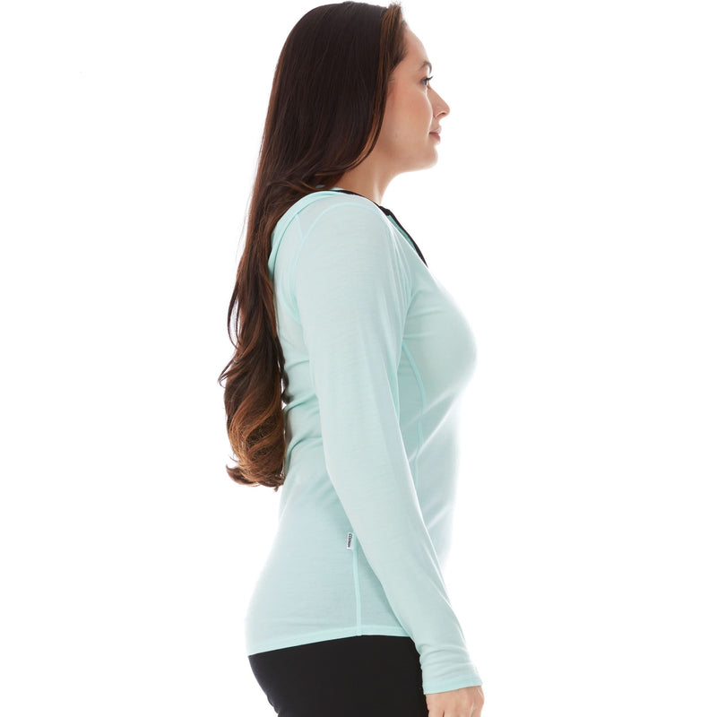 Load image into Gallery viewer, Women's 1/4 Zip Merino Sun Hoodie - Microweight