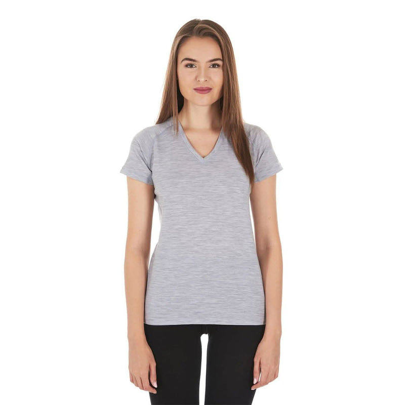 Load image into Gallery viewer, Microweight Women's Wool V-Neck T-Shirt - Woolverino