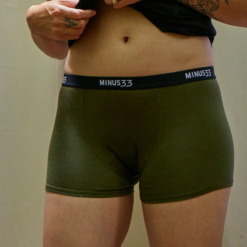 Load image into Gallery viewer, Microweight Women's Wool Boyshorts - Woolverino