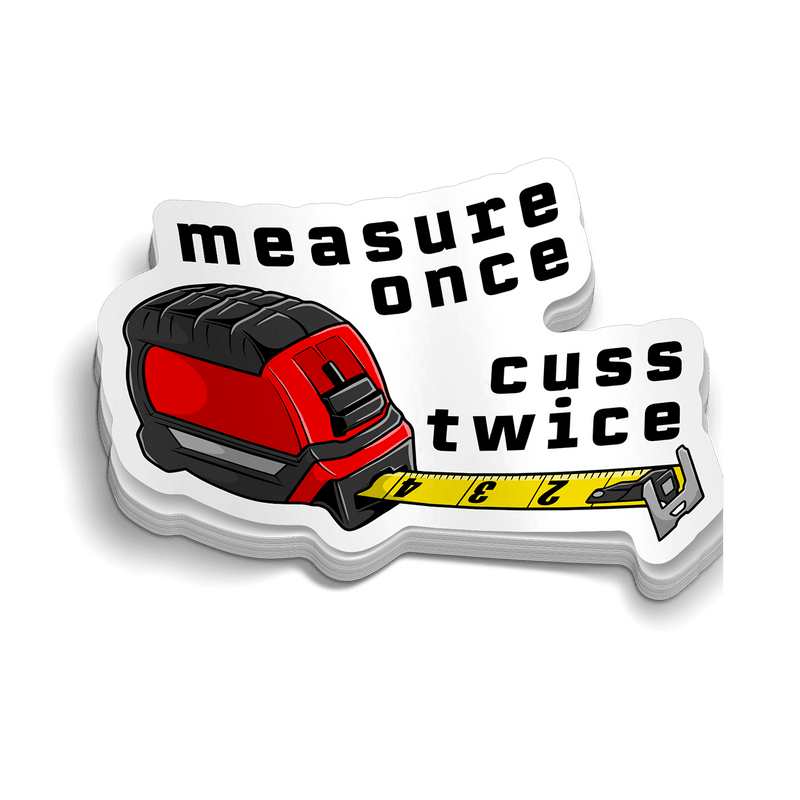 Load image into Gallery viewer, Cuss Twice - Hard Hat Decal