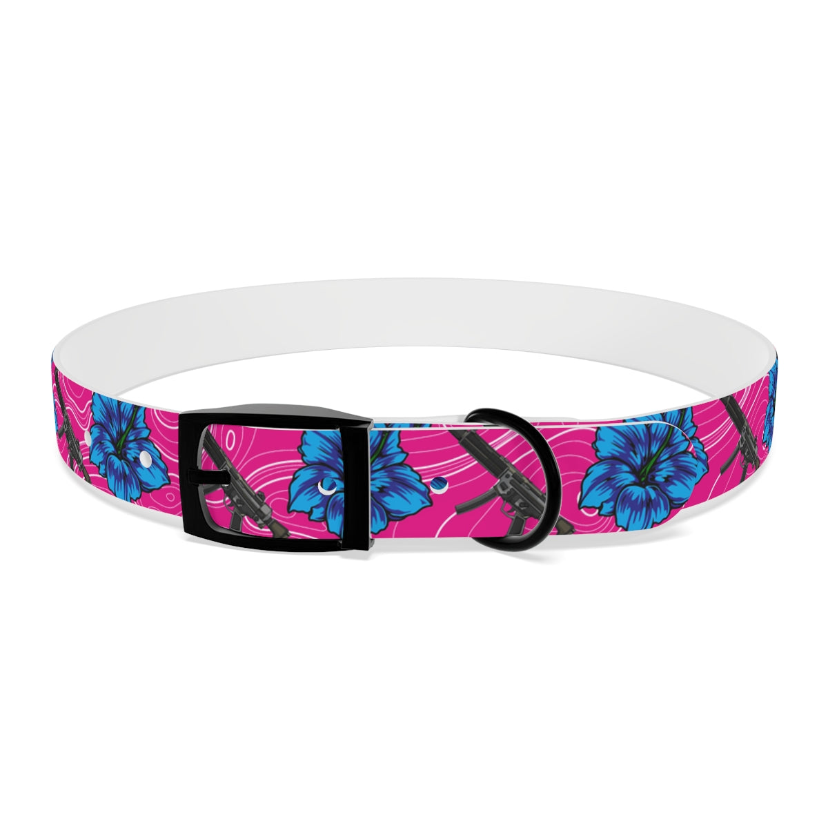 Rad Palm High Capacity Hibiscus Dog Collar