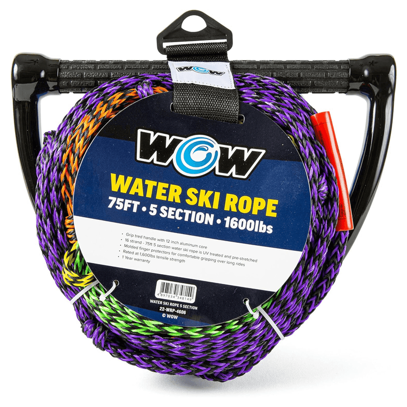 Load image into Gallery viewer, WOW Watersports 75ft 5-Section Pre-Stretched Water Ski Rope