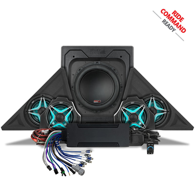 Load image into Gallery viewer, 2018-2025 Polaris® Slingshot Phase-5 V-Spec 1400watt 5-Speaker Audio-System for Ride Command