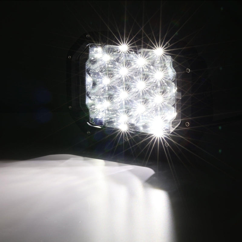 Load image into Gallery viewer, 7x5 Inch Rectangle LED Pods White Spot Driving Lights with DRL