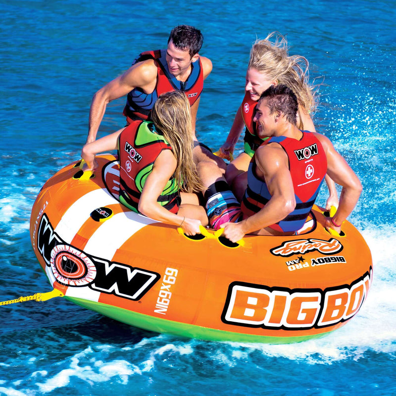Load image into Gallery viewer, WOW Watersports Big Boy Racing 1-4 Person Towable Water Tube For Pool and Lake