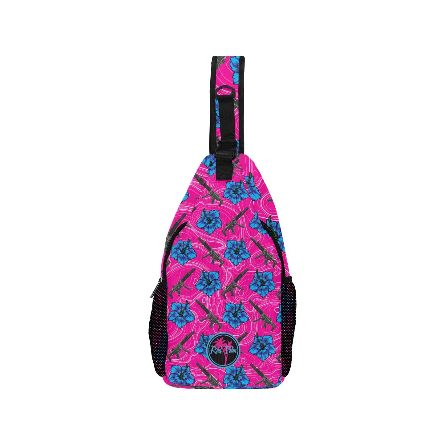 High Capacity Hibiscus Sling Bag