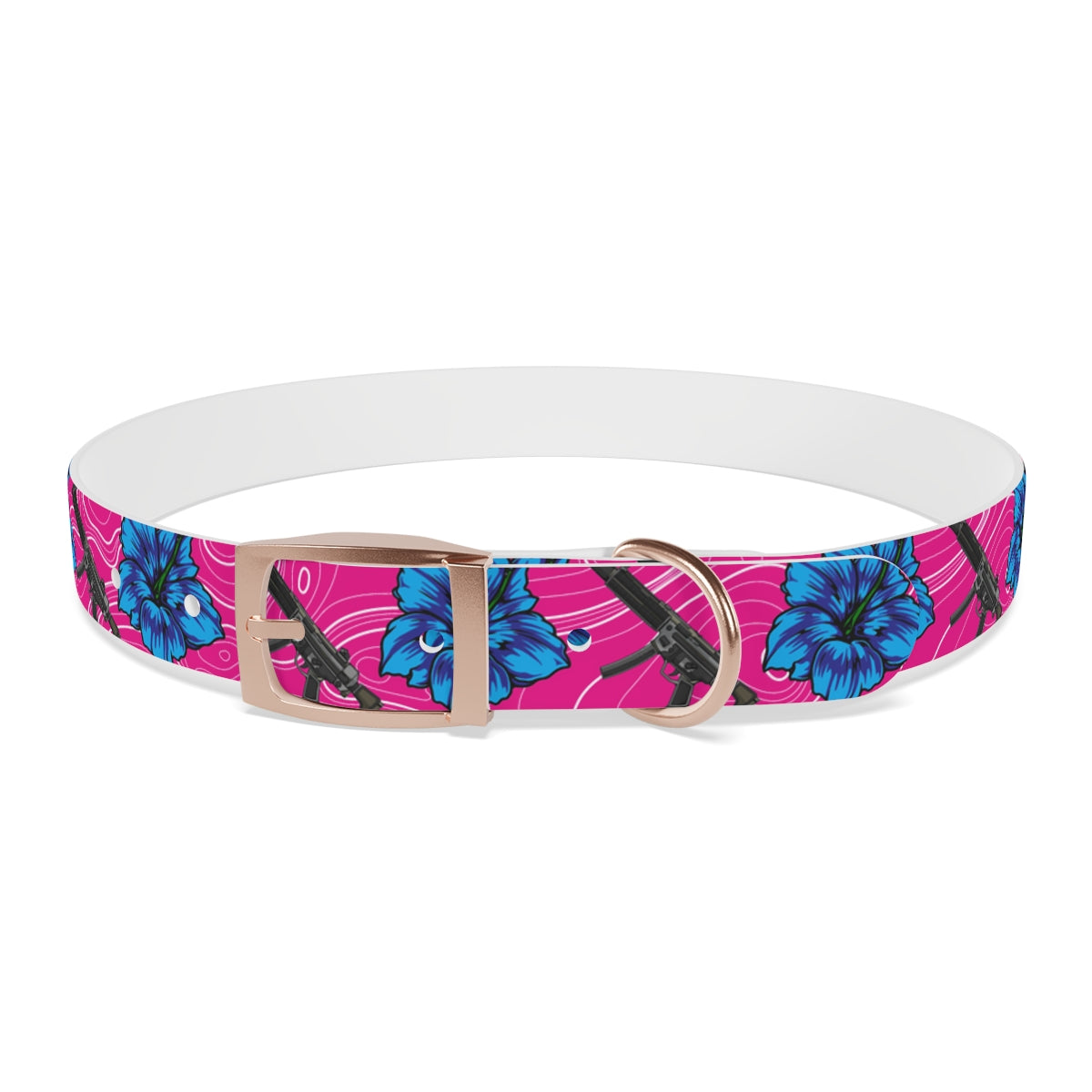 Rad Palm High Capacity Hibiscus Dog Collar