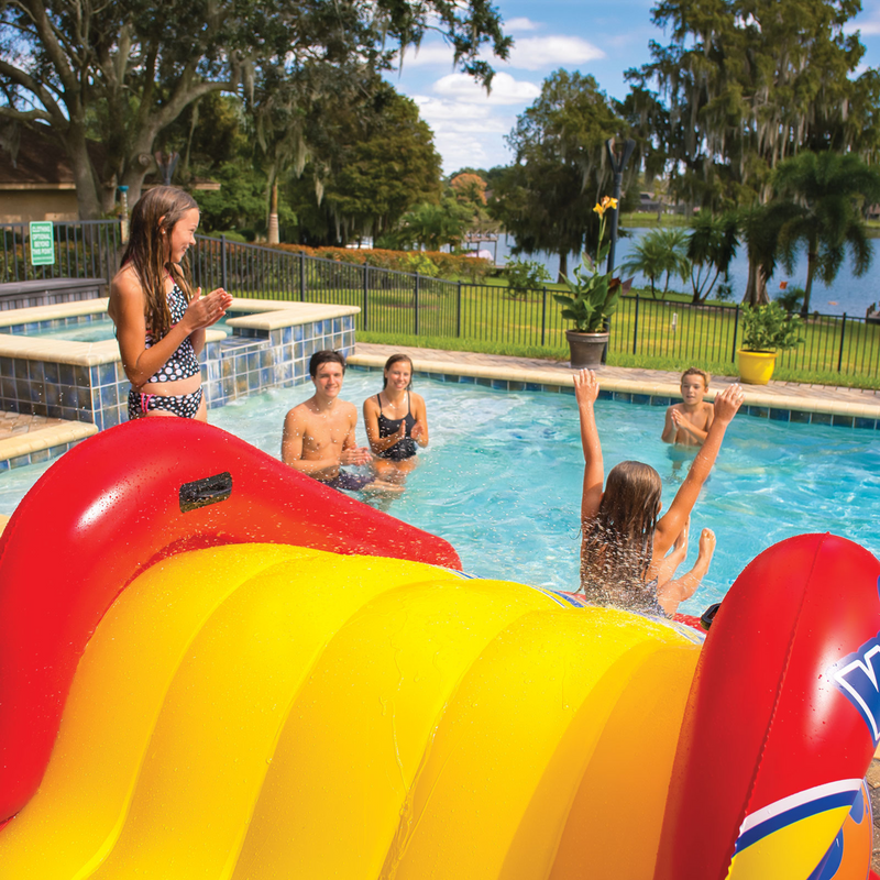 Load image into Gallery viewer, WOW Sports Slide N Smile Inflatable Pool Slide with Sprinklers for Kids and Adults