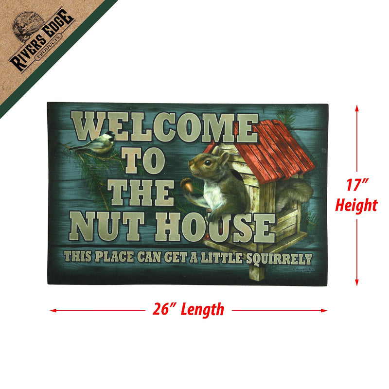 Load image into Gallery viewer, Door Mat Rubber 26in x 17in-Nut House