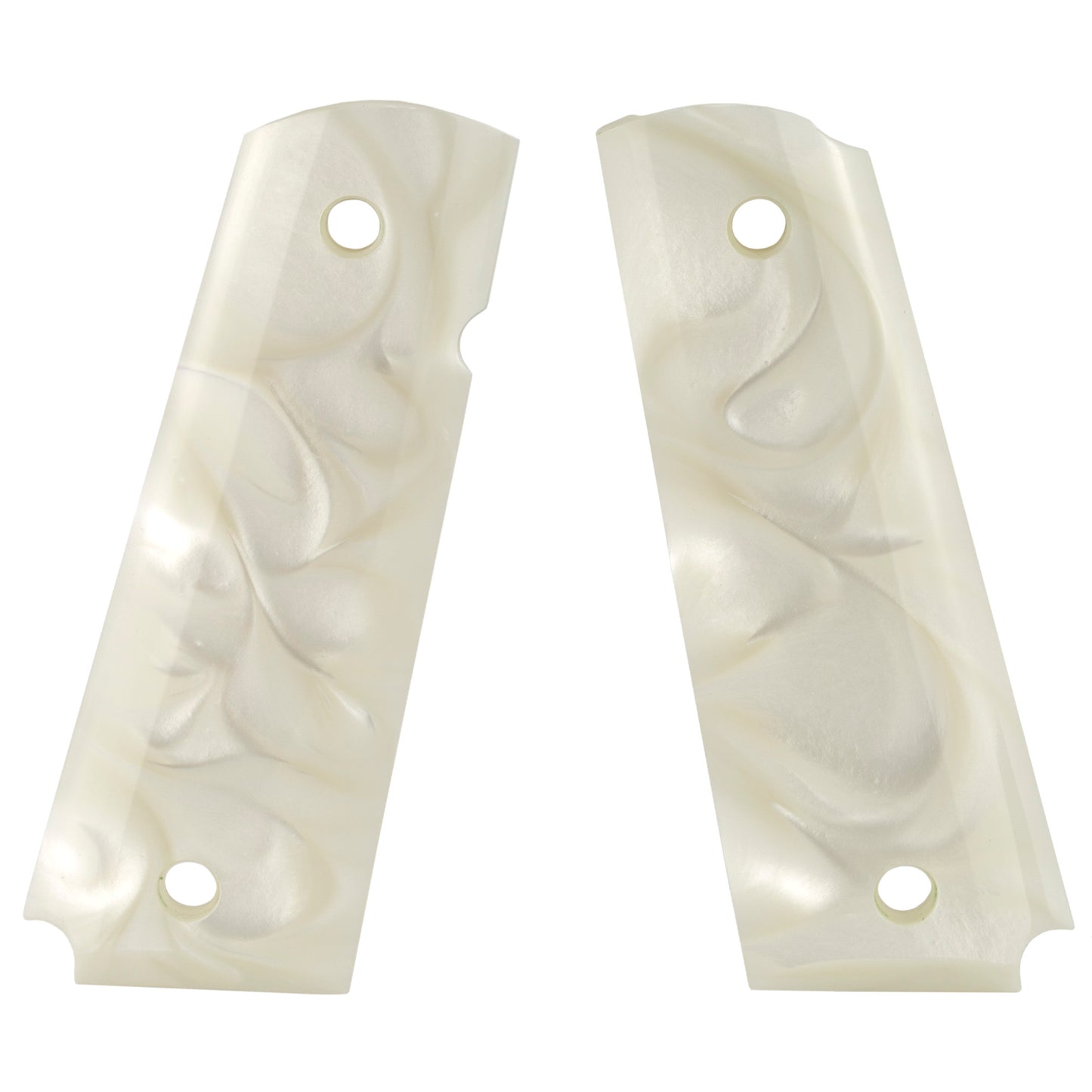 Hogue Govt 1911 Scrimshaw Ivory Ambi Cut Reaper Full Body X2