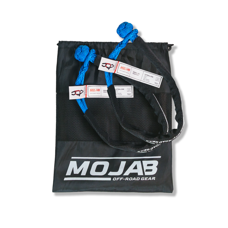 Load image into Gallery viewer, Soft Shackle 1/4'' x 24'' with sleeve and bag (Set of 2 Shackles) (Lifetime Warranty)