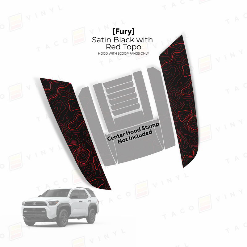 Load image into Gallery viewer, 2024+ Tacoma/2025+ 4Runner Fury Hood Scoop Stamp