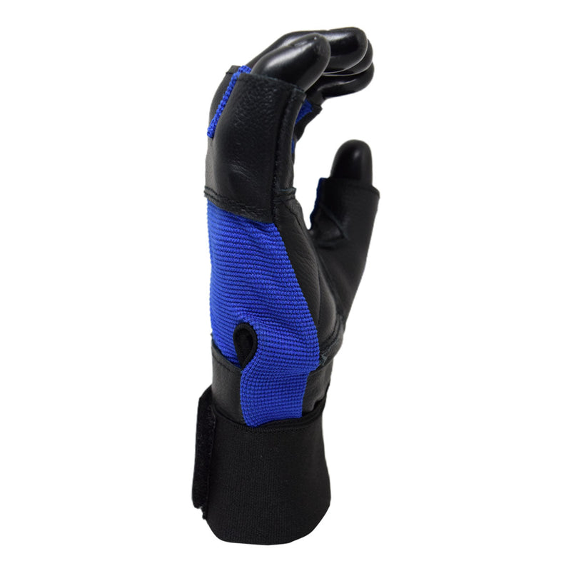Load image into Gallery viewer, MRX Weight Lifting Gloves Leather Workout Glove With Long Wrist Strap