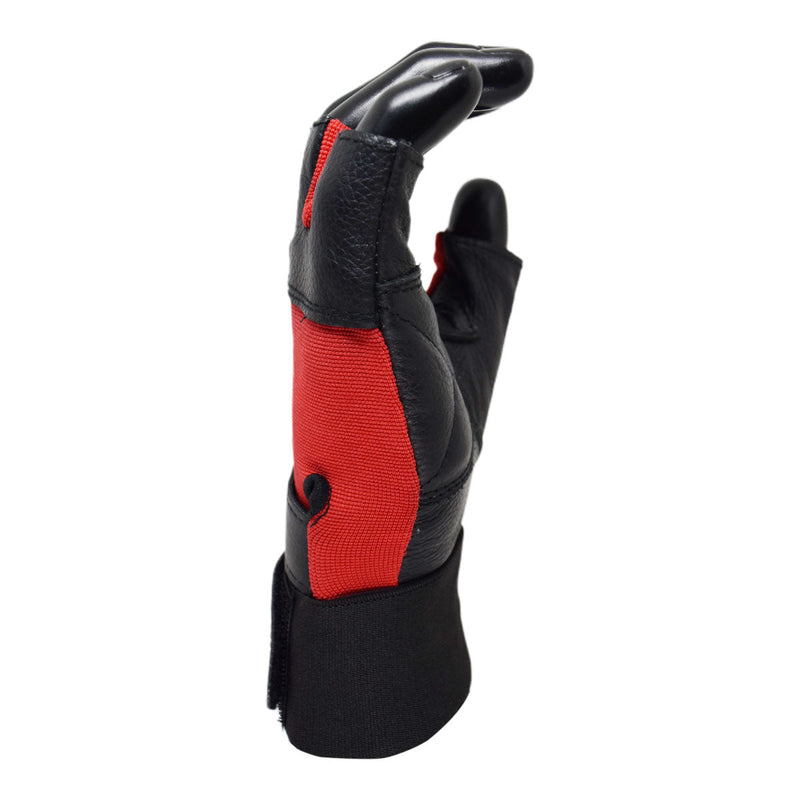 Load image into Gallery viewer, MRX Weight Lifting Gloves Leather Workout Glove With Long Wrist Strap
