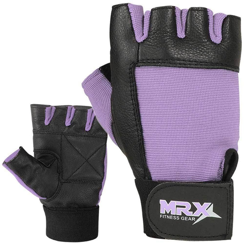 Load image into Gallery viewer, MRX Unisex Weight Lifting Gloves Gym Workout Glove 2602-lav