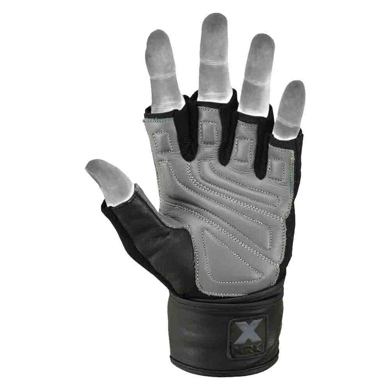 Load image into Gallery viewer, Mrx Men's Weight Lifting Pro Leather Gloves 18 Inches Long Wrist Strap